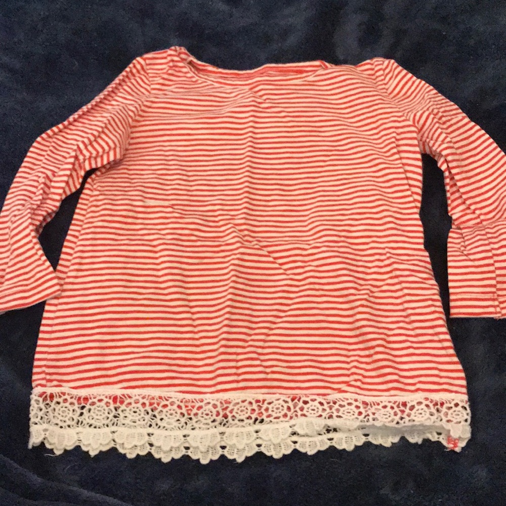 Stripped cotton long sleeved shirt